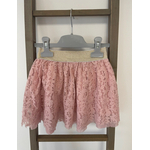 MCAL136 JUPE EN DENTELLE ROSE TISSAIA 4 ANS DOS