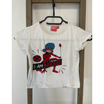 MCAL166 TSHIRT BLANC MIRACULOUS 6 ANS