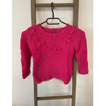 MCAL203 PULL FUSCHIA AVEC POMPONS LCDP 6 ANS