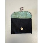 POCHETTE DE TRANSPORT SAVON NOIR VERT UPCYCLEE