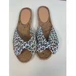 EVIC02 MULES COLOREES SEMELLE EN CORDE 36
