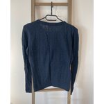 EVIC27 PULL EN LAINE BLEU MARINE WOOL BLEND 36 38 DOS