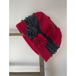 AFER06 BONNET ROUGE ET GRIS