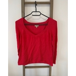 CDAV135 PULL ROUGE COL V TEX 42 44