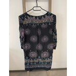 CDAV152 ROBE NOIRE AVEC RONDS COLORES LILI ET LALA S DOS