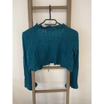 CDAV156 BOLERO BLEU CANARD KIABI 38 40 DOS