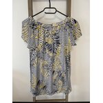CDAV163 ROBE NOIR ET JAUNE A RAYURES CARNABY 38 40 DOS