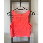 CDAV172 DEBARDEUR COURT ROSE FLUO JENNYFER 38 DOS