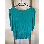 CDAV188 TOP TURQUOISE PANTHERE TU DOS
