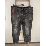 MPOU03 JEAN MOM NOIR TETE DE MICKEY DESIGUAL 40