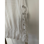 MPOU12 PULL FIN BLANC MANCHES LONGUES OUVERTES LPB SM DETAIL