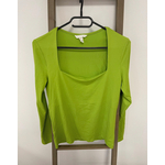 MPOU25 TOP VERT COL CARRE H&M M