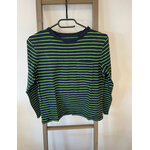 PCAR52 TSHIRT MANCHES LONGUES BLEU MARINE ET VERT GAP 10 ANS