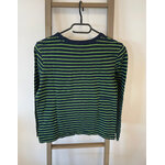 PCAR52 TSHIRT MANCHES LONGUES BLEU MARINE ET VERT RAYE GAP 10 ANS  DOS