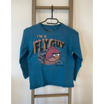 PCAR57 TSHIRT BLEU MANCHES LONGUES ANGRY BIRDS ZARA 9 10 ANS
