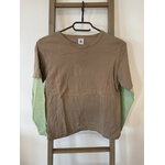 PCAR75 TSHIRT MANCHES LONGUES KAKI PETIT BATEAU 12 ANS