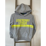 PCAR109 HOODIE GRIS ET JAUNE FLUO UNITED COLORS OF BENETTON 12 ANS