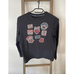 PCAR113 TSHIRT NOIR MANCHES LONGUES KIABI 12 ANS