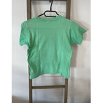 PCAR123 TSHIRT  VERT SMILEY ECOUTEUR ZEEMAN 9 10 ANS DOS