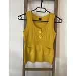 PCAR135 TUNIQUE MOUTARDE SANS MANCHE LG 8 ANS