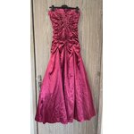 PCAR143 ROBE DE SOIREE FUSCHIA JUJU & CHRISTINE 38 40 DOS