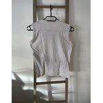 VGIR52 DEBARDEUR BLANC BASIC COLLECTION 12 ANS  DOS