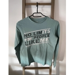 VGIR63 TSHIRT VERT NO LIMITS MANCHES LONGUES KIABI 12 ANS
