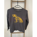 VGIR94 TSHIRT MARRON DINOSAURE MANCHES LONGUES KIABI 12 ANS