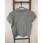 VGIR104 POLO GRIS A MOTIFS PALMIERS TEX 13 14 ANS  DOS