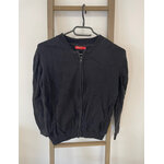 VGIR137 GILET ZIPPE NOIR TISSAIA 14 ANS
