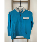 VGIR139 PULL BLEU COL MONTANT ZIPPE GRIS TEX 13 14 ANS
