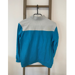VGIR139 PULL BLEU COL MONTANT ZIPPE GRIS TEX 13 14 ANS DOS