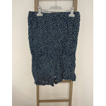 MBLA160 COMBISHORT BLEU MARINE AVEC PETITES FLEURS BLANCHES GOA M
