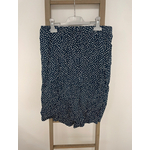 MBLA160 COMBISHORT BLEU MARINE AVEC PETITES FLEURS BLANCHES GOA M DOS