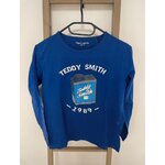 MBLA185 TSHIRT MANCHES LONGUES BLEU TEDDY SMITH 14 ANS