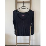 FBER12 HAUT DE PYJAMA NOIR UNDIZ M