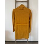 FBER14 ROBE PULL MOUTARDE COL ROULE M DOS