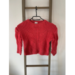 FBER37 pull rouge tricoté