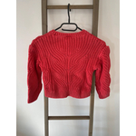FBER37 pull rouge tricoté, DOS