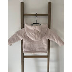 FBER47 gilet rose doublure fourrure sergent major, 6 mois, DOS