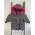 FBER51 veste grise avec capuche doublure8 fourrure
