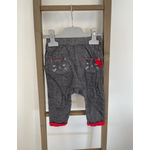 FBER60 Pantalon gris et rouge, orchestra, 18 mois