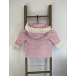 FBER66 veste rose matelassée, yoedu, 18 mois, DOS