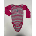 FBER67 body rose et gris rayé, 18 mois