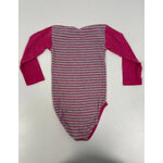 FBER67 body rose et gris rayé, 18 mois, DOS