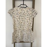 FBER87 robe avec zip étoile bleu et jaune ,tape à loeil, DOS