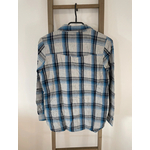 CMEN19 chemise à carreaux gris et bleu fleuri, primark, DOS