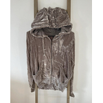 CMEN20 gilet gris satine avec capuche sweaty betty M