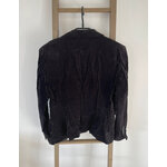 CMEN43 blazer noir velour, DOS