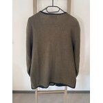 NTRO01 gilet kaki brode, tempo reale, DOS